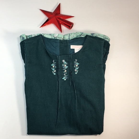 💚JANE AND JACK💚GREEN RUFFLE  DRESS - Picture 2 of 13